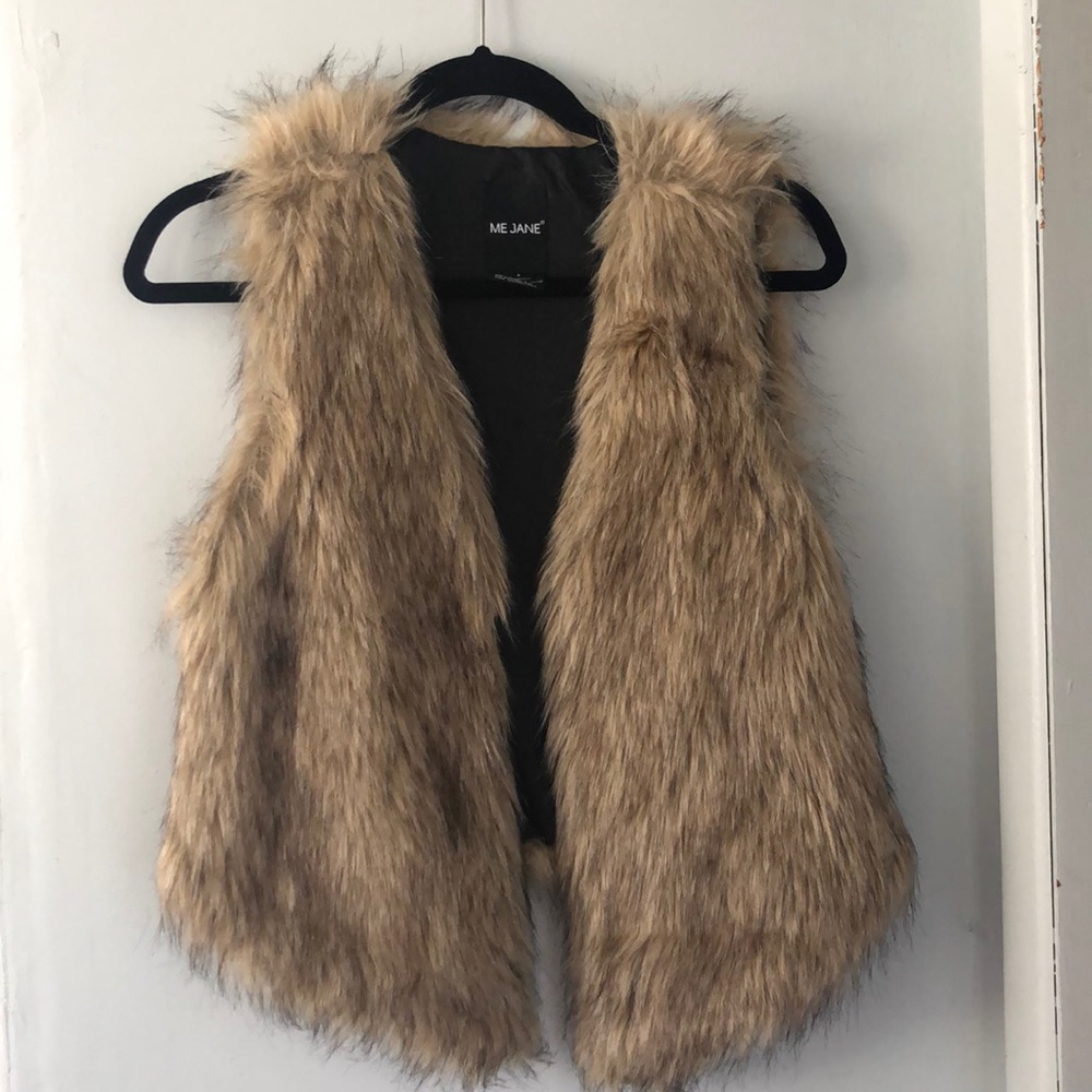 Faux fur vest